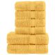 6-częściowy zestaw ręczników premium SOLUND, złoty, 600 g/cm²