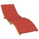 Poduszka na leżak, czerwony melanż, 200x70x4 cm