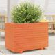Donica ogrodowa, woskowy brąz, 70x40x49,5 cm, drewno sosnowe