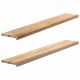 Parapety 2 szt., surowe, 160x30x2 cm, lite drewno dębowe