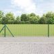 Ogrodzenie z słupkiem Zielony 0,6 x 25 m Stal i PVC