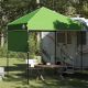 Namiot Ochronny Zielony 194 x 194 x 251 cm tkanina