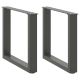 Nogi do stolika kawowego w kształcie litery U 2 szt. Antracyt 50x(42-43) cm Stal