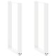 Nogi do stołu konsolowego w kształcie litery U 2 szt. Białe 28x(72-73) cm Stal