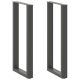 Nogi do stołu barowego w kształcie litery U 2 szt. Antracyt 40x(100-101) cm Stal
