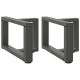 Nogi do stolika kawowego w kształcie litery T 2 szt. Antracyt 50x25x(30-31) cm Stal