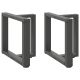 Nogi do stolika kawowego w kształcie litery T 2 szt. Antracyt 50x25x(42-43) cm Stal