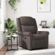 Fotel masujący, brązowy, sztuczna skóra z połyskiem