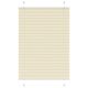 Roleta plisowana kremowa 90x100 cm Szerokość tkaniny 89,4 cm