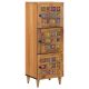 Highboard z drzwiami Naturalny 40 x 33 x 110 cm Drewno z mango