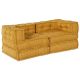 Modułowa sofa 2 pcs Żółty 140 x 70 x 56 cm tkanina