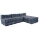 Modułowa sofa 4 pcs Indygo Print tkanina