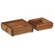 Taca 2 pcs Brązowy 29 x 31 x 10 cm Lite Drewno Recyklingowe