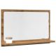 Szafka łazienkowa z lustrem, dąb artisan, 60x11x37 cm