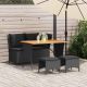 4-częściowy zestaw mebli ogrodowych z poduszkami, polirattan