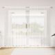Firanka Koronkowa z zasłonami Biały 200 x 200 cm Poliester