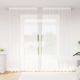 Firanka Koronkowa z zasłonami Biały 280 x 200 cm Poliester