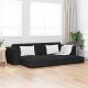Sofa Bed 200cm Czarny tkanina