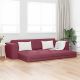Sofa Bed 200cm Czerwone wino tkanina