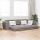 Sofa Bed 200cm Ciemnoszary tkanina