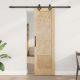 Drzwi przesuwne Naturalny i czarny 61 x 198,5 cm