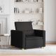 Rozkładana sofa jednoosobowa Czarny 90 x 165 x 87 cm tkanina