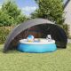 Kopuła basenowa Czarny 592 x 590 x 275 cm