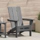 Składany fotel Adirondack Jasnoszary 80,5 x 74,5 x 92 cm HDPE