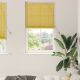 Roleta z zasłonami Żółty 80 x 220 cm Bambus