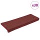 Maty na schody 30 szt. 65x21x4 cm Bordeaux Rectangular Edge