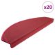Maty na schody 20 szt. 65x24x4 cm Czerwone Półokrągłe Duże
