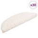 Maty na schody 30 szt. 56x17x3 cm Białe półokrągłe