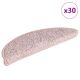 Maty na schody 30 szt. 56x17x3 cm Jasnoróżowe półokrągłe