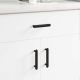 Uchwyt do szafki 2 pcs Czarny 121 x 16.6 x 28.3 mm Żelazo