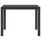 Stół Ogrodowy Antracyt 100 x 100 x 73 cm polirattan