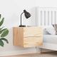 Stolik nocny z szufladą 2 pcs Naturalny 39 x 34 x 33 cm
