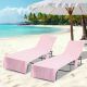 Ręczniki na leżak 2 pcs Różowy 210 x 75 cm Poliester i poliamid