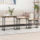 Stolik Kawowy Nesting 3 pcs dąb artisan Materiał drewnopochodny