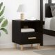 Szafka Nocna z szufladą 2 pcs Czarny Dąb 40 x 35 x 47 cm