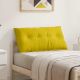 Poduszka na plecy Żółty 100 x 50 cm Tkanina sztruksowa