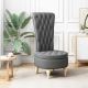 Fotel typu slipper Ciemnoszary 56,5 x 70 x 110 cm tkanina