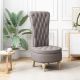 Fotel typu slipper Ciemnoszary 56,5 x 70 x 110 cm tkanina