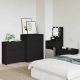 Szafka do przechowywania Czarny 80 x 31 x 81 cm