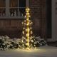 Choinka z 100 diodami LED Ciepła biel 120 cm PET