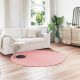 Dywan z sztucznego królika Olite Różowy 200 x 200 x 2 cm