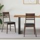Krzesła jadalne 2 pcs Jasny Brąz 43 x 54 x 89 cm Drewno Gumowe