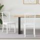 Krzesła jadalne 2 pcs Biały 50 x 52,5 x 91 cm Drewno Gumowe
