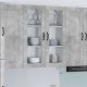 Szafka kuchenna wisząca Betonowy szary 80 x 31 x 100 cm