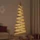 Choinka z 100 diodami LED Naturalny 180 cm jesion lite drewno
