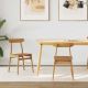 Krzesło jadalniane 2 pcs Naturalny 43 x 44,5 x 77 cm